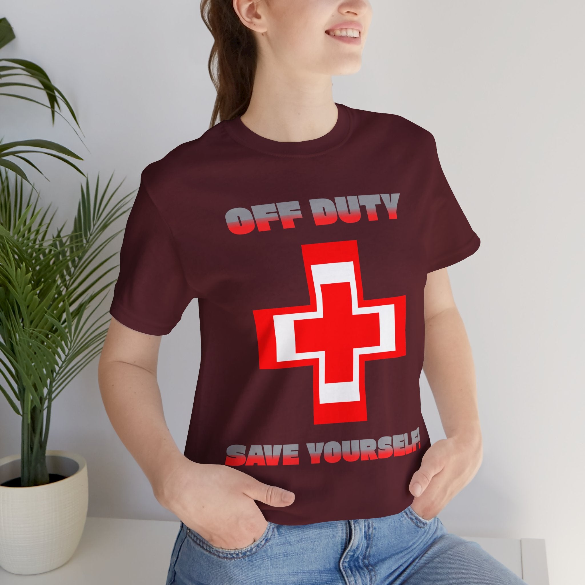 Off Duty Save Yourself! Tee